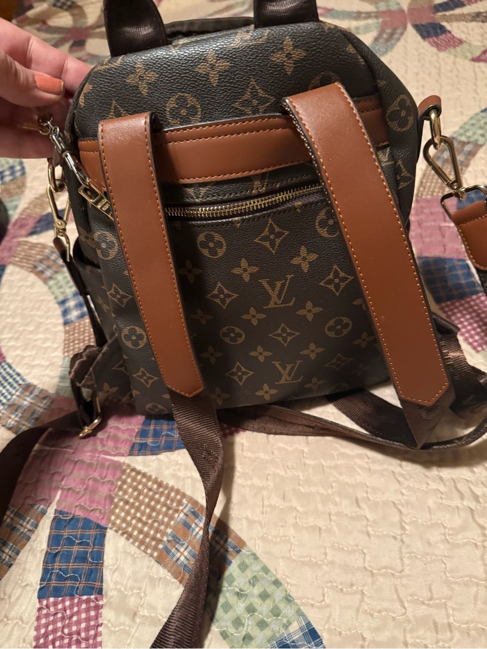 Source Unknown Brown Monogram Mini Backpack - Picture 2 of 5